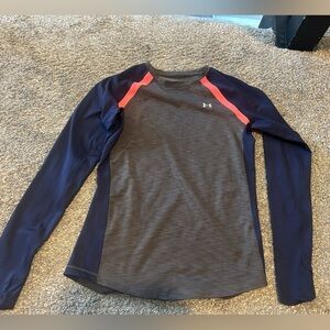 Under Armour Navy and Gray Performance Top
